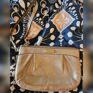 Coach Metallic Gold Women's Wristlet